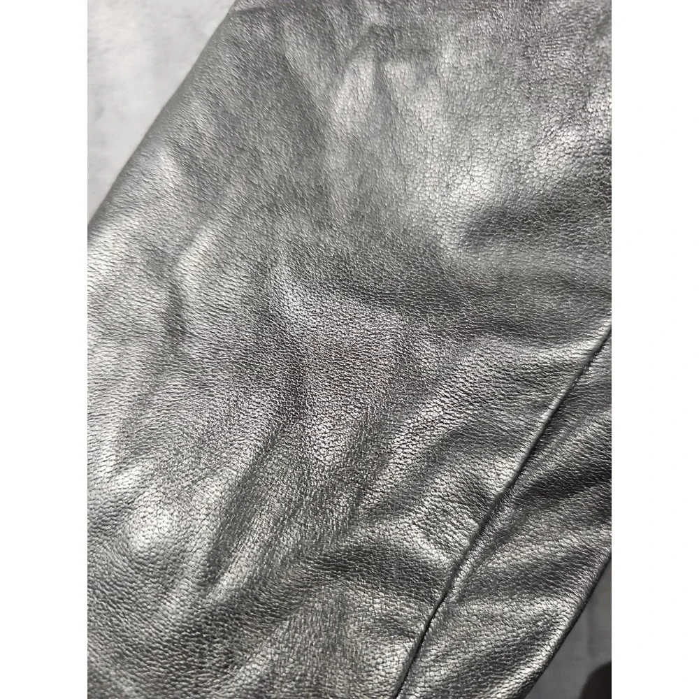 Bailey 44 Jacket Wrap Motorcycle Black 5-Button Faux Leather Women XS - Picture 9 of 9